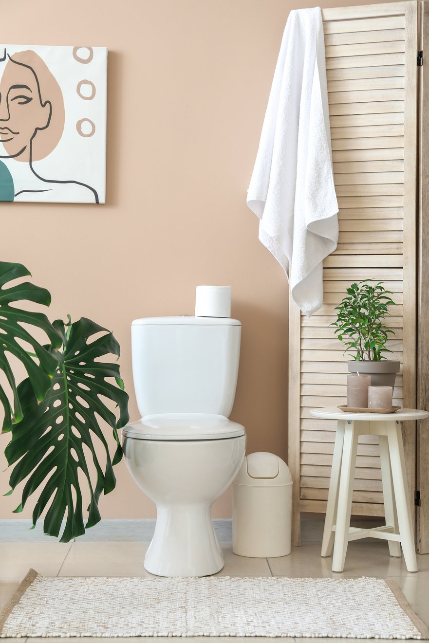 Interior of Modern Clean Bathroom